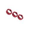 For Mazda CX-5 CX5 2017- Red Aluminum Middle Console Ac Knob Ring Cover Trim