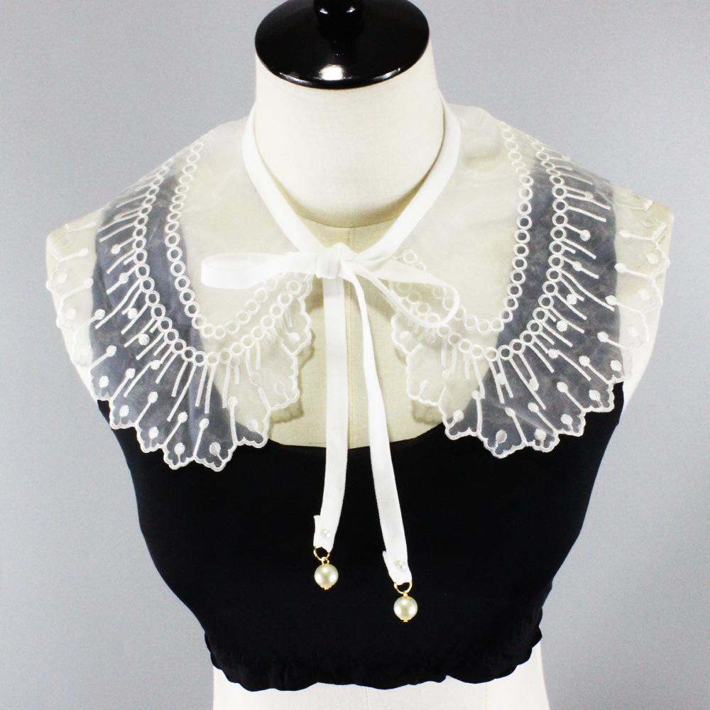 Fake Collar For Shirt Detachable Collars Shirt Blouse Top Women Lace Fake Collar Doll Collar Women Clothes Shirt Accessories