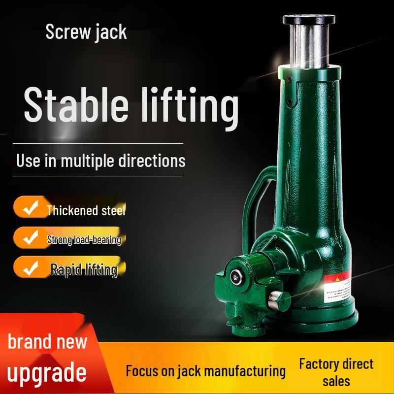 Gato de husillo: Manivela de Bajo Perfil, Engranaje Vertical, Capacidades de Carga Superior: 5T, 8T, 10T, 20T, 32T, 50T.