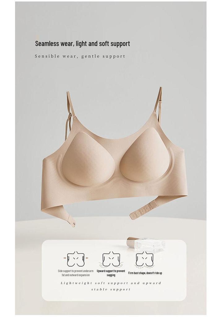 Seamless Invisible U-Strap Bra 9339 for Small Bust - Fragrant Foundation, Wireless & Backless for Women