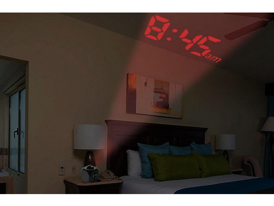 Multifunctional LED Projection Alarm Clock with English Voice Time Reporting for Bedroom