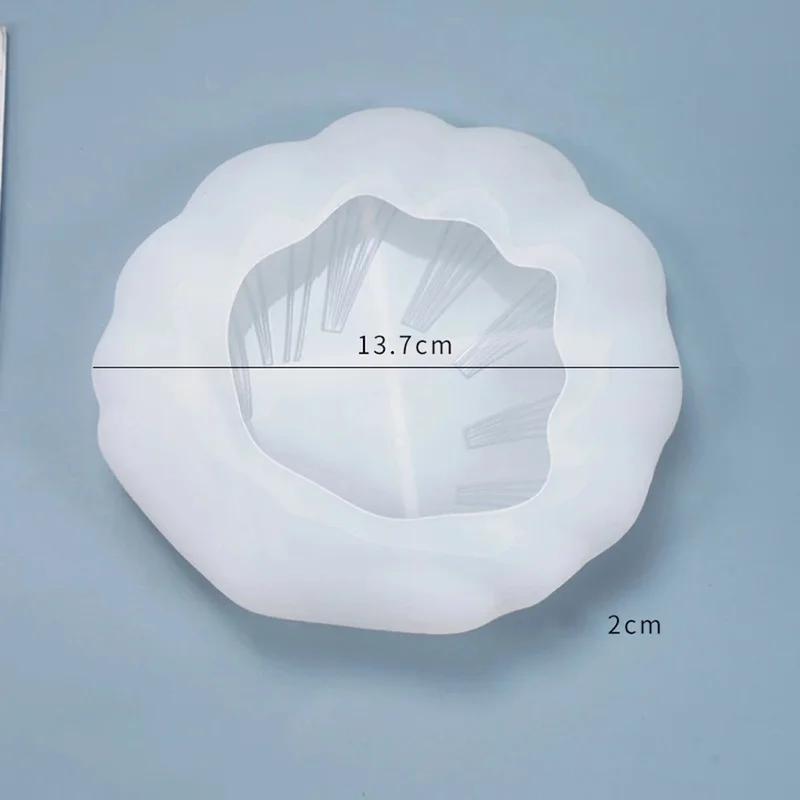 Shell-Shaped Soap Dish Epoxy Tray Silicone Resin Mold Casting Mould for Jewelry DIY Decorative Holder Storage Trinket Arts Craft
