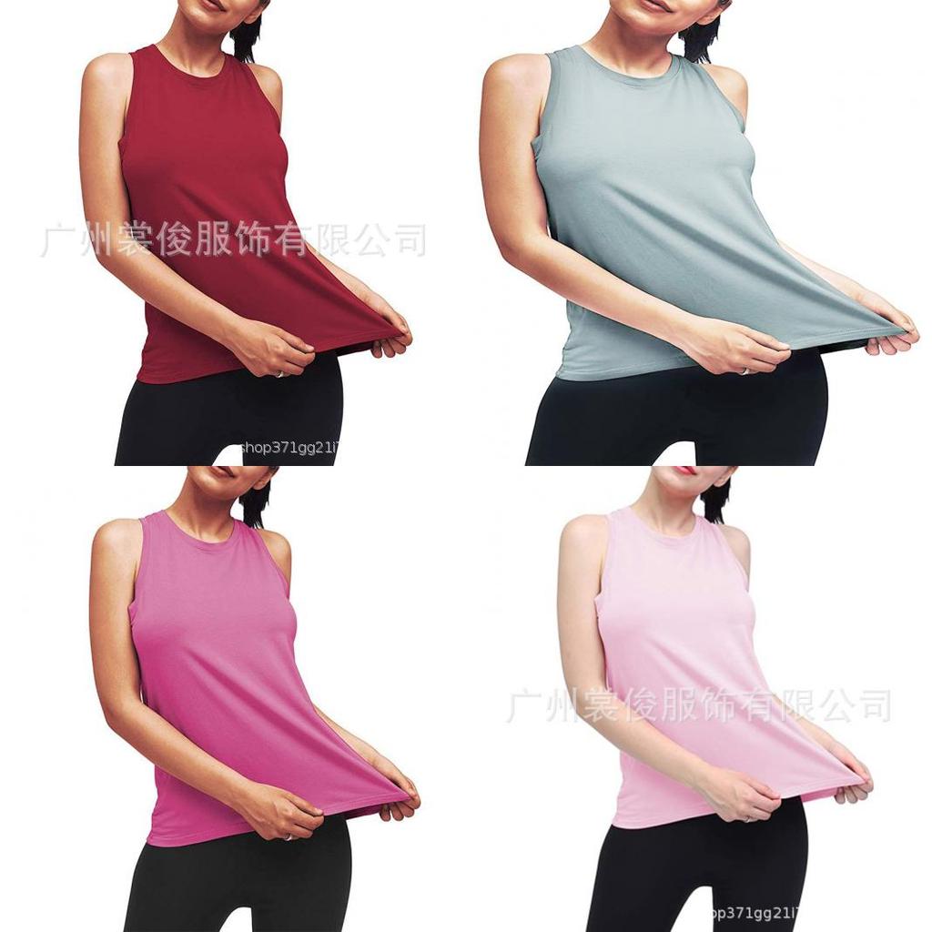 Summer Womens Yoga Tank Top With Pleated Design For Fitness And Casual Wear