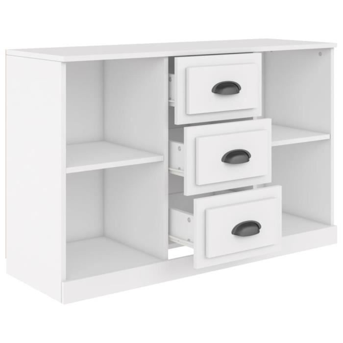 VidaXL Buffet blanc 104,5x35,5x67,5 cm bois d'ingénierie 816232