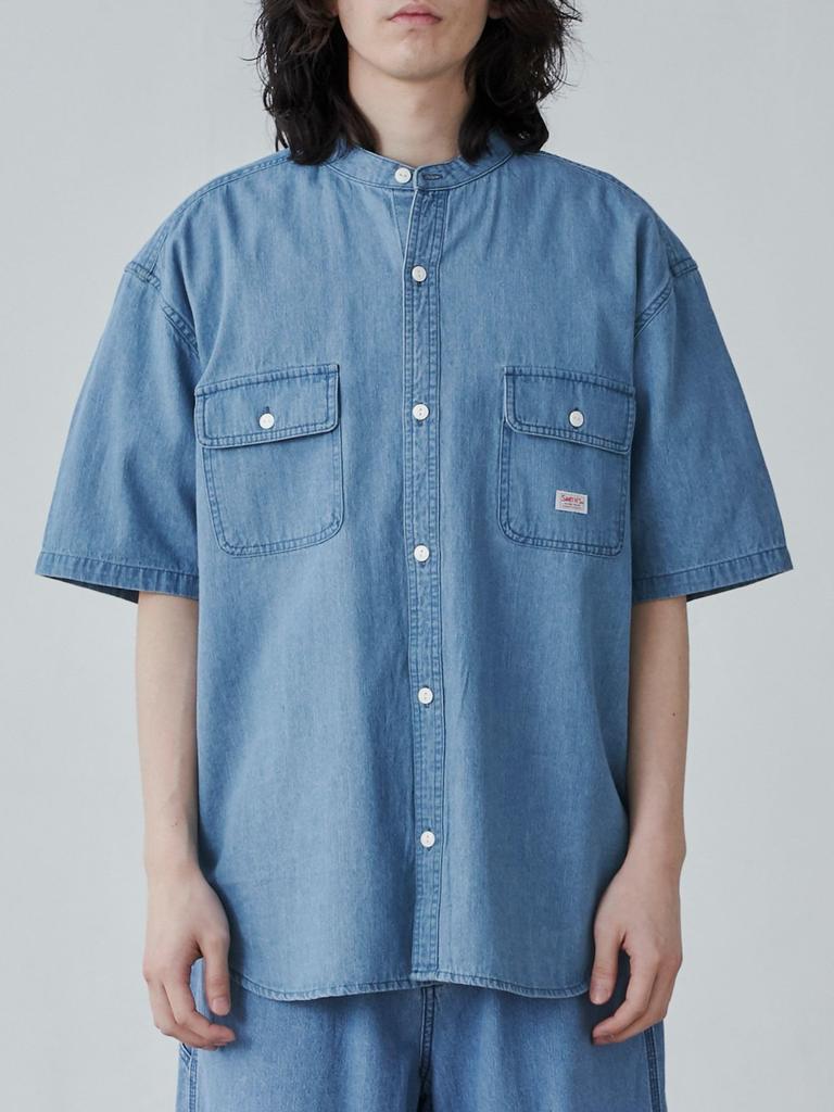 Cohen SMITHS Custom Band Collar Work Shirt, Size 75156430127, 9230, Other 2 (92), Small