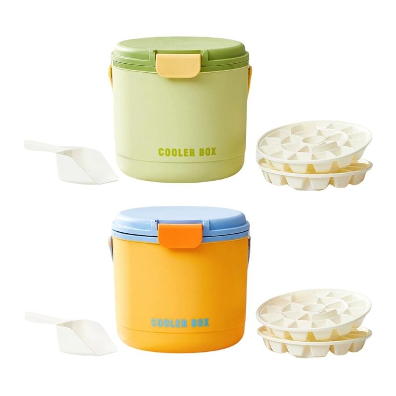 Practical Ice Cubes Tray Ice Cubes Tray Insulated Ice Bucket Ice Cubes Molds Plastic Texture for Cocktails Beverage