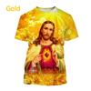 Jezus Kocha Każdego Chrześcijanina Koszulka Drukowana 3D Letnia Moda Wzór Jezusa Mężczyźni Kobiety Gorąca Krótki Rękaw Codzienna Koszulka Ropa Hombre