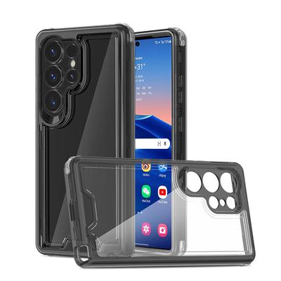 All-inclusive Anti-fall Black Mobile Phone Case for SAM S25ULTRA S25 Three-in-one Colorful Precision Hole Injection Molding