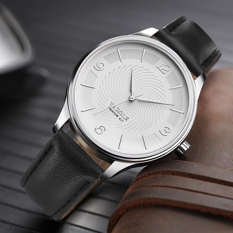 Top Brand New Business Fashion Simple Watch Men's Luminous Men's Watch Student Quartz Watch