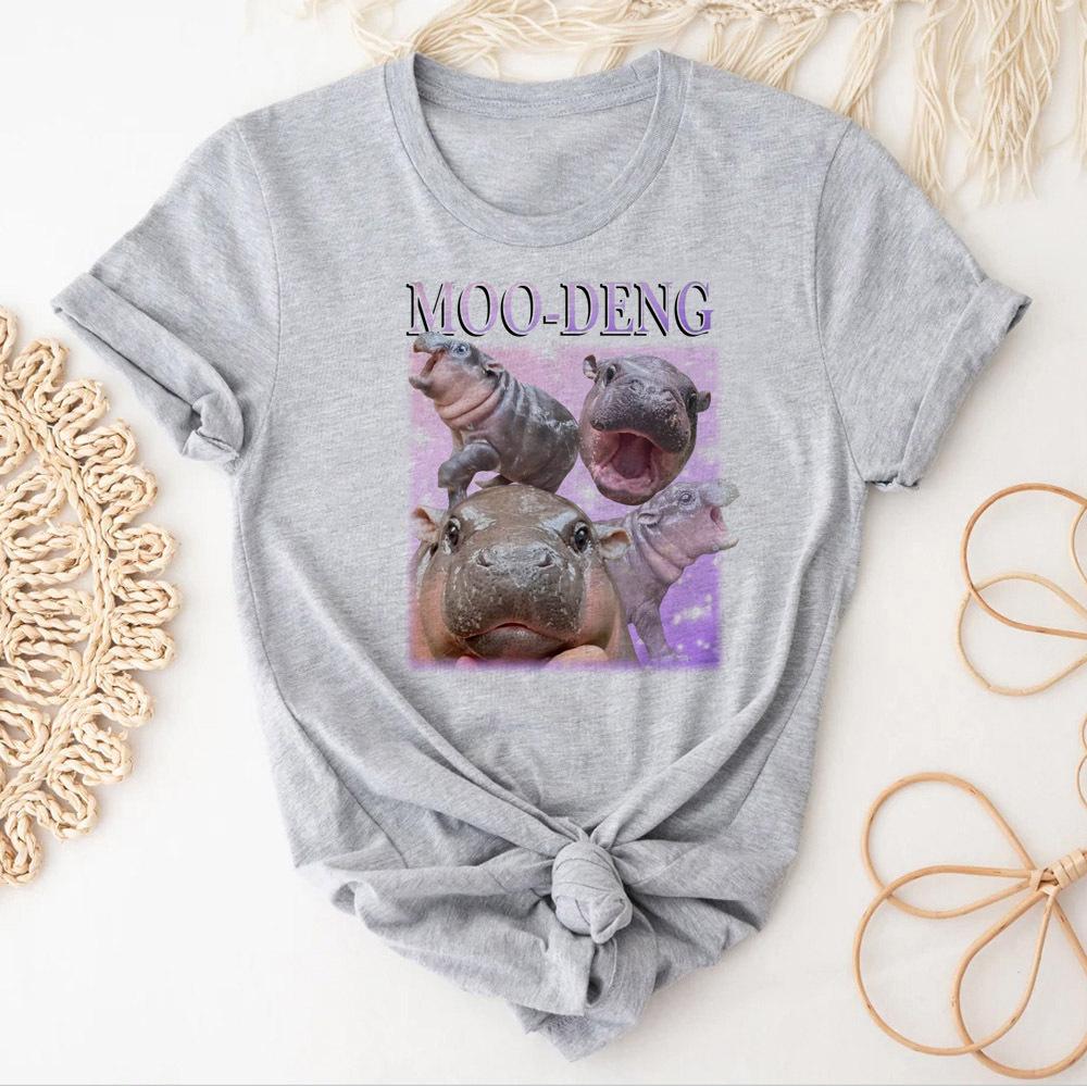 

Moo Deng girl Grunge Digital 2000s Pastel harajuku korean clothes t-shirt Gothic Pastel Colorful Vintage Retro Breathable XXL