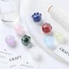 1Pcs Color Changing Cat Paw Resin Beads Luminous Animal Paw Loose Bead Pendant for DIY Bracelet Necklace Jewelry Accessories