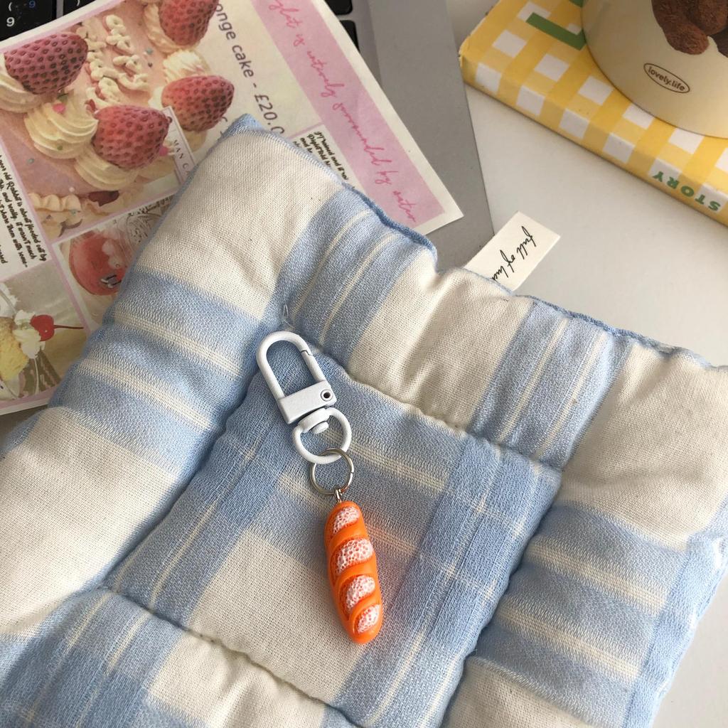 Cute French Breakfast Bread Keychain Pendant - Perfect for Bags, Friend and Couple Gifts