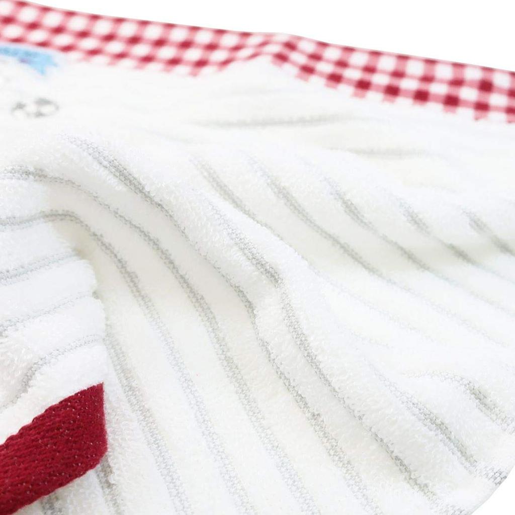 Marushin Carry Peter Rabbit Gingham 5605009900 Towel, 30x30cm, Soccer, Mother's Day, Birthday, Gift,