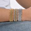 15MM Chunky Watch Band Bracelets for Men,19CM Magnetic Stainless Steel Links Wristband,Stylish Jewelry Gifts for Dad Husband Son