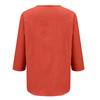 Women S Vintage Loose Fit 3 4 Sleeve Cardigan Shirt Casual Top
