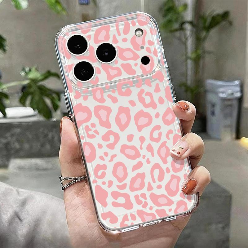 Colorful Leopard Print Phone Case For iPhone 17 Pro Max Coque iPhone 16 15 14 13 12 Pro Max 11 Clear TPU Silicone Soft Cover