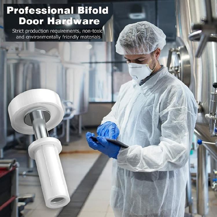 2Set Closet Door Hardware Repair Kits Top & Bottom Pivots,Bracket & Guide Wheels