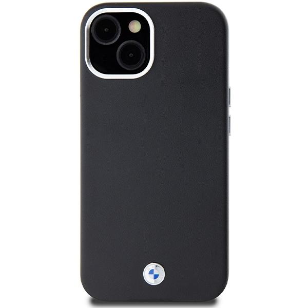 BMW Bmhmp14S23Pufwk Iphone 14 / 15 / 13 6.1 Czarny/Black Signature Wrapped Metal Magsafe