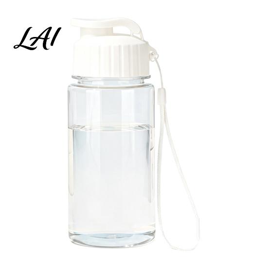 Outdoor Camping Water Bottle Sports Bottle with Flip Lid And Lanyard Portable Leak-proof PET Everyday Hydration Cup Lightweight Fitness Jug,