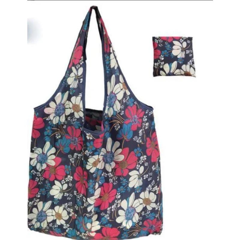 Geantă de cumpărături mare, pliabilă, cu model de flori de pisică, pentru femei, lavabilă, imprimeu leopard, reutilizabilă, ușor de transportat, genți de mână.