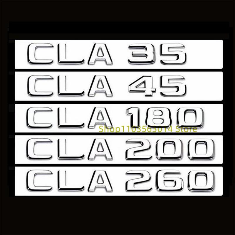 3D Silver Black GLA180 GLA200 GLA220d GLA250 GLA260 4Matic for X156 H247 Car Trunk Sticker