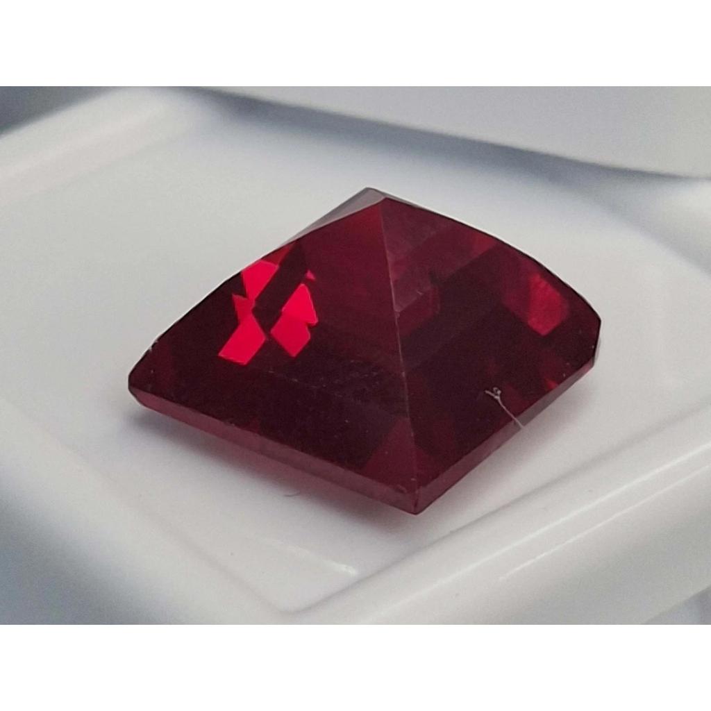 Natural Red Ruby Mozambique 9-11 Ct Princess Cut Certified Stunning Gemstone