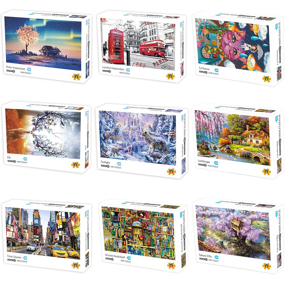 Puzzles 1000 Piece Jigsaw Puzzles for Adults Kids Classic Family Puzzle Indoor DIY Toys Birthday Gift