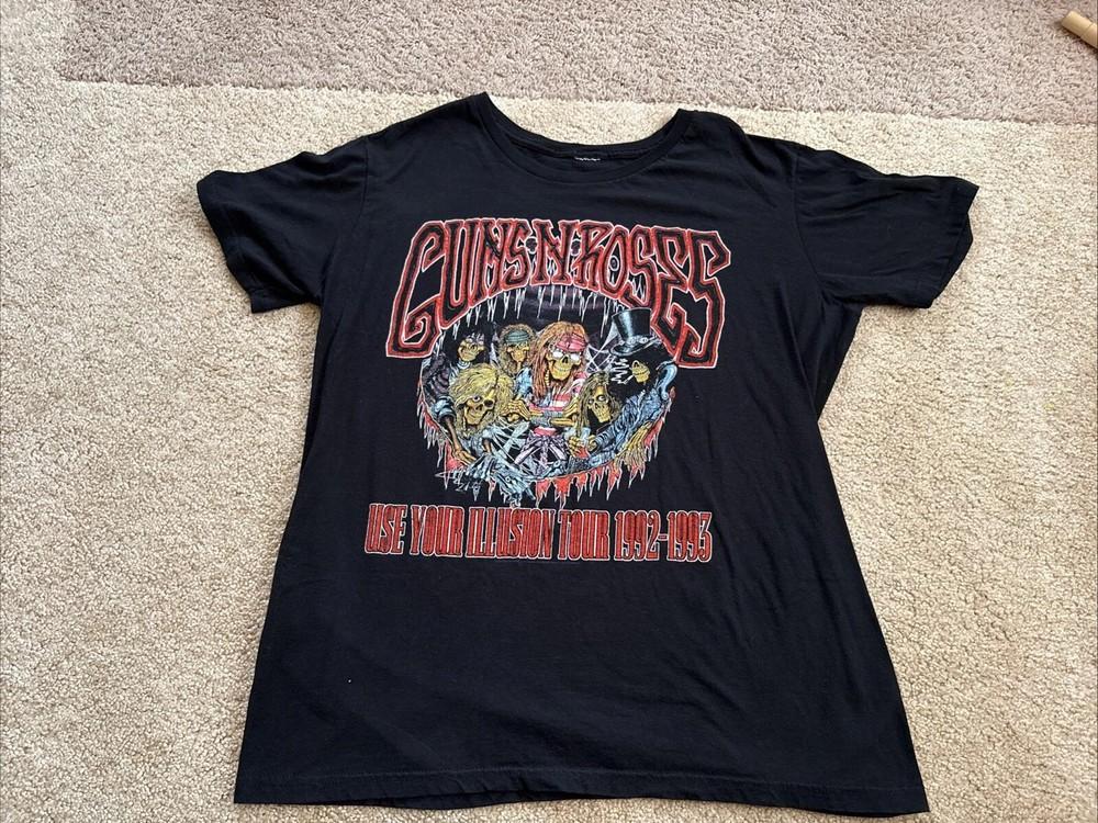 Guns N  Roses Use Your Illusion 1992-1993 Tour  Unisex Reprint S-4XL Unisex T-Shirt L
