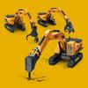 1:55 Simulation Engineering Vehicle Toy Excavator Demolition Machine Grab Stone Machine Grab Wood Crane Model Car Toys