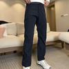 Outdoor Functional Softshell Straight Pants With Multiple Pockets For Mens Hiking And Casual Wear