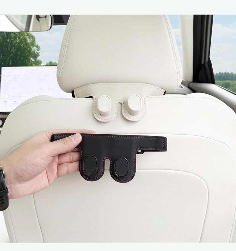 For 2026 GWM ORA 5 Car Seat Back Hooks, Multi-functional Rear Seat Hanger, Bag Organizer Storage Hook Auto Interior Accessories 7HD