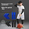 Children's Knee And Elbow Pads, Boys' Anti-Fall Set for Cycling, Basketball, Skateboarding, Soccer, Sports, Summer Thin Style, Black, Size S