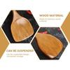 STOBAZA Wooden Spatula, Long Handle Cooking Spatula Turner, Kitchen Wok Spatula Utensil, Flat Frying Spatula Spatula Cooking Shovel Flipper Scoop Kitc