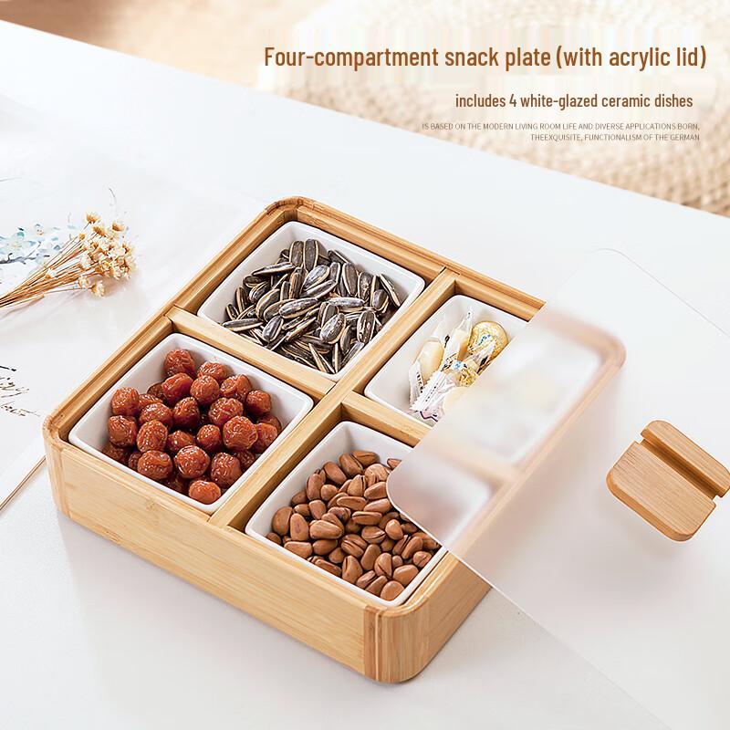 Japanese Style Bamboo Snack & Fruit Platter