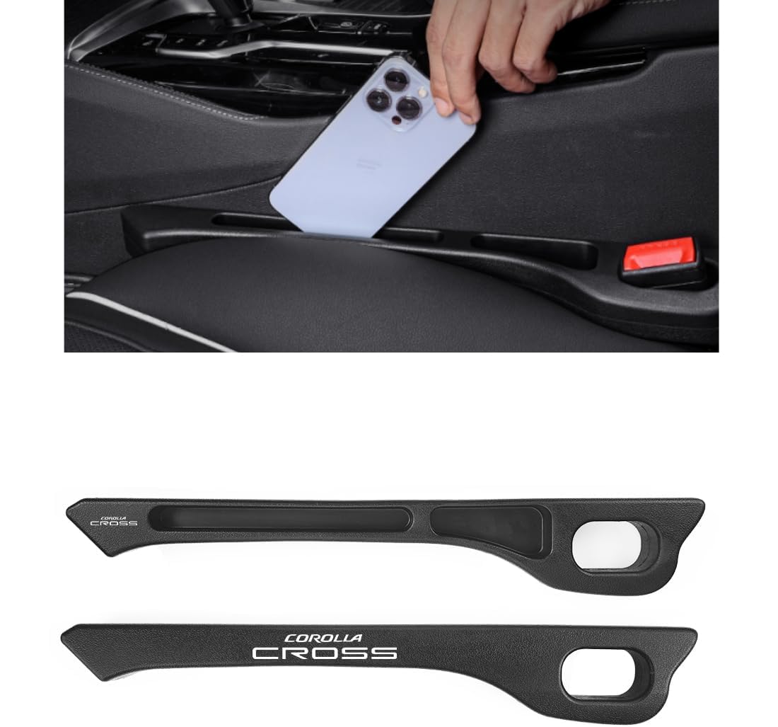 

Thick Car Seat Fits Front or Fills Seat Holds Prevents Small Items from Interior Seat Symmetrical Logo Set of 2 COROLLA Cushions, Back, Gap,