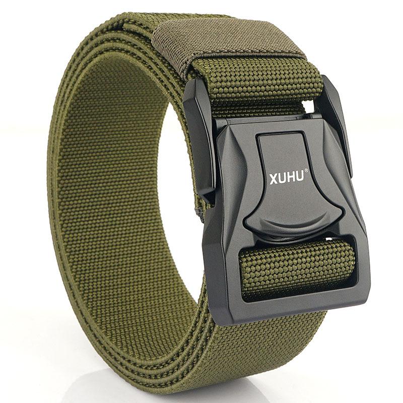 New Tactical Quick-Release Buckle Adjustable Elastic Waistband Workwear Outdoor Training Men's Belt