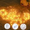 3x3m USB Remote Copper Wire Curtain Lights for Bedroom & Christmas Décor