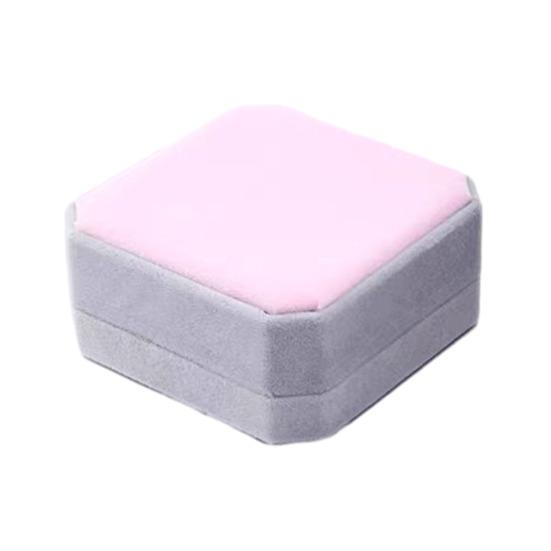 Yousheng 3-in-1 Jewelry Box, Octagonal Design, Soft Flannel Shockproof Organizer, for Necklaces Rings Earrings Wedding