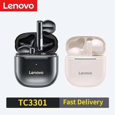 Oryginalne słuchawki stereo Bluetooth TWS Lenovo TC3301, bezprzewodowe słuchawki Bluetooth 5.3, słuchawki z mikrofonem z redukcją szumów