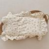 Small Floral Ruffle Lace Double Layer Cotton Gauze Pillowcase for Kindergarten