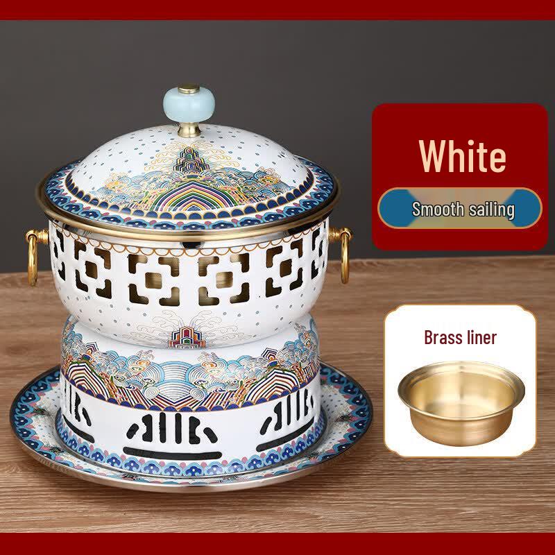 Shield Point Individual Copper Hot Pot with Alcohol Burner