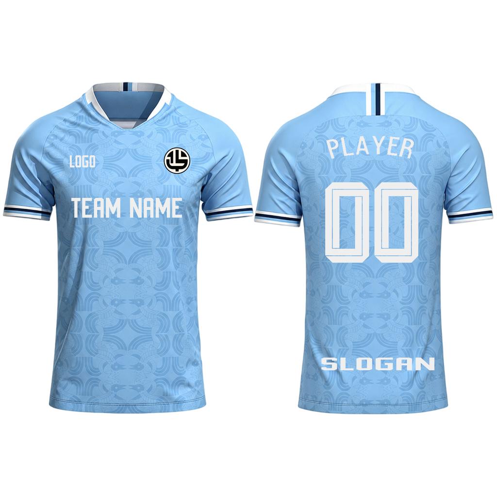 Customizable Soccer Jersey Team Name Logo Player Number Breathable Training Shirt for School Club Sports Practice