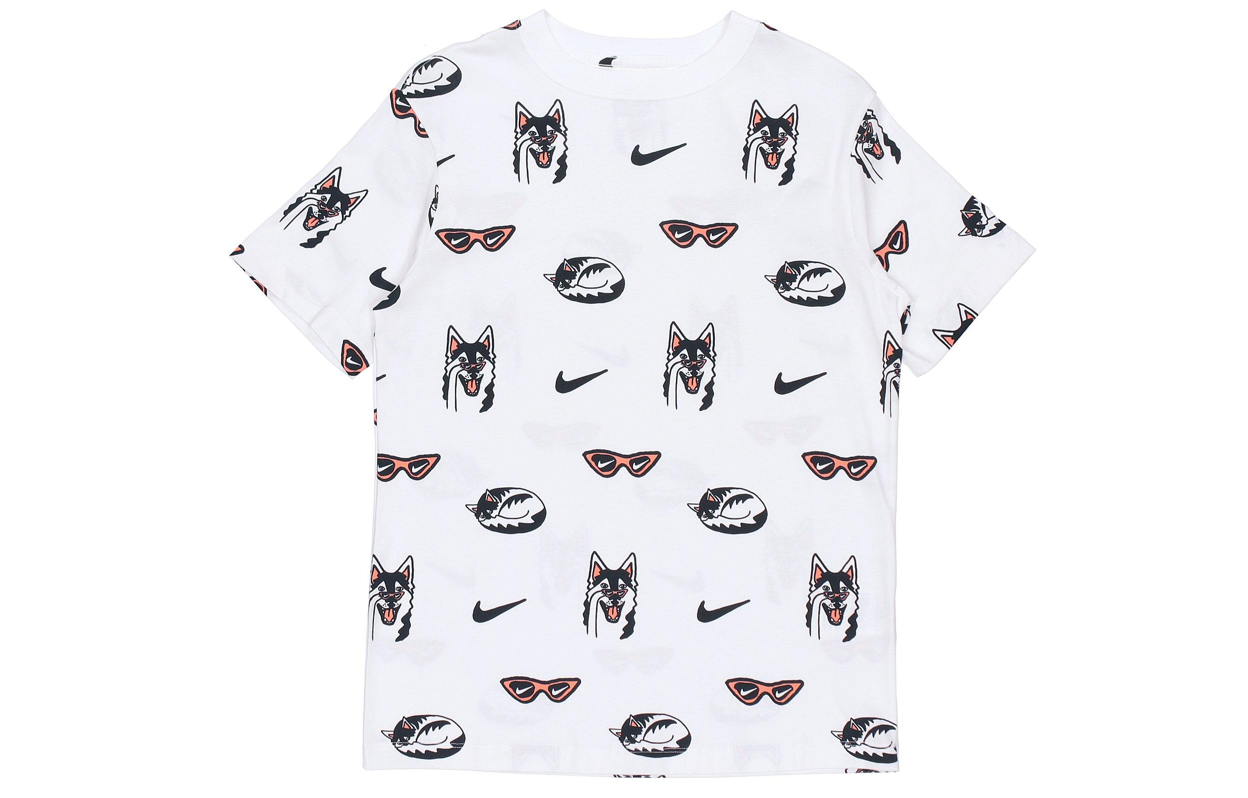 Nike Drop Shoulder Sleeve T Shirt Women s White DJ1833-100 S