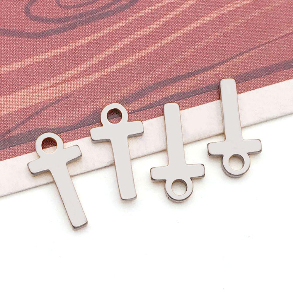 Stainless Steel 26 English Letter Pendant Charm for DIY Bracelets and Necklaces