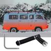 Diesel Heater Pipe Ducting Set, 3" Extendable Air Duct Hose, 1" Stainless Steel Exhaust Pipe, 2 Air Vents, Tee Air Outlet Connector and Hose Clamps,