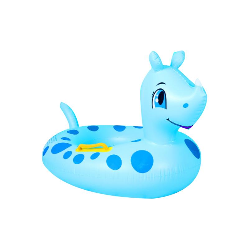 Pogrubione PVC Nadmuchiwane Zwierzęce Kółko do Pływania - Uroczy Wzór Tygrysa i Żółwia dla Dzieci