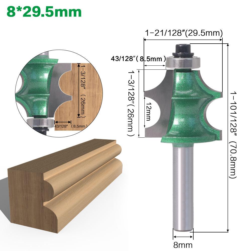 8Mm Shank One Line Knife Woodworking Milling Cutter Cabinet Top Knife Table Line Knife Ceiling Line Knife Belt R Milling Knife Convex R Knife