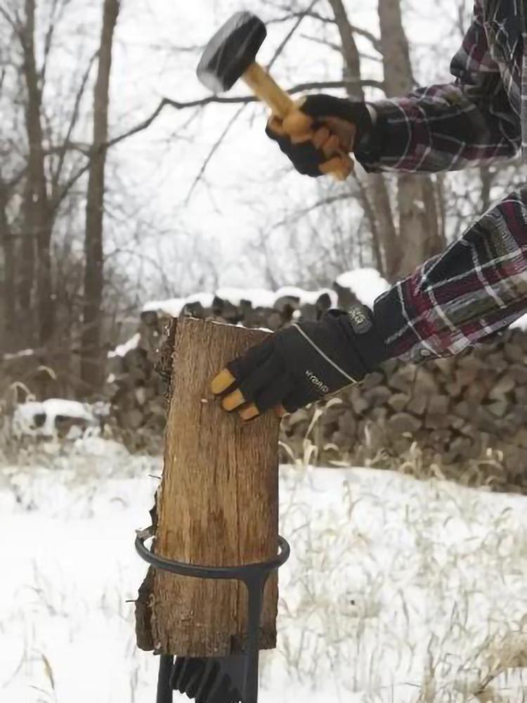 Manual Firewood Distributor - Firewood Distributor Wedge Hatchet - Handmade Cast Iron Kindling Firewood Splitter,Outdoor Tools