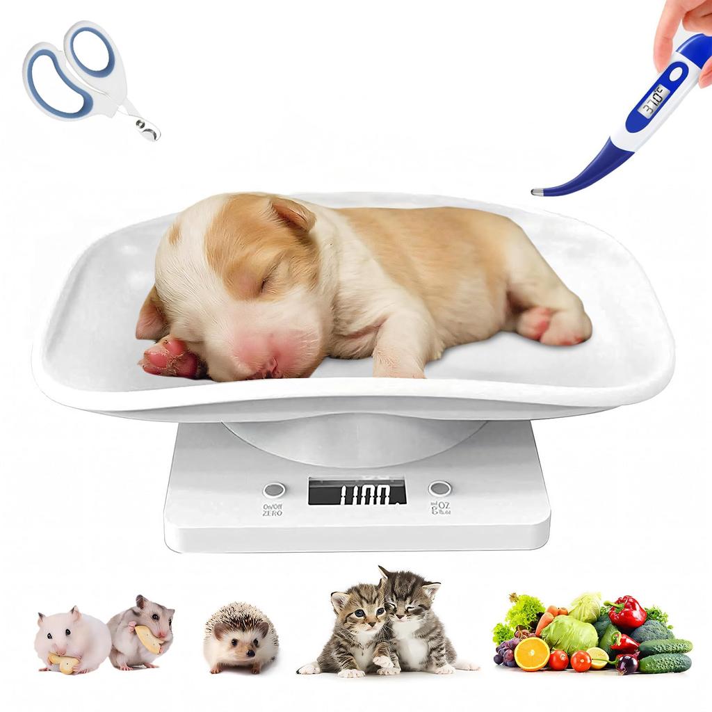 GHDVOP Pet Weight 1g Small Digital Pet Electronic Weight Scale for Small Digital Electronic Up To For Puppies and Small Weight Includes Pet Includes