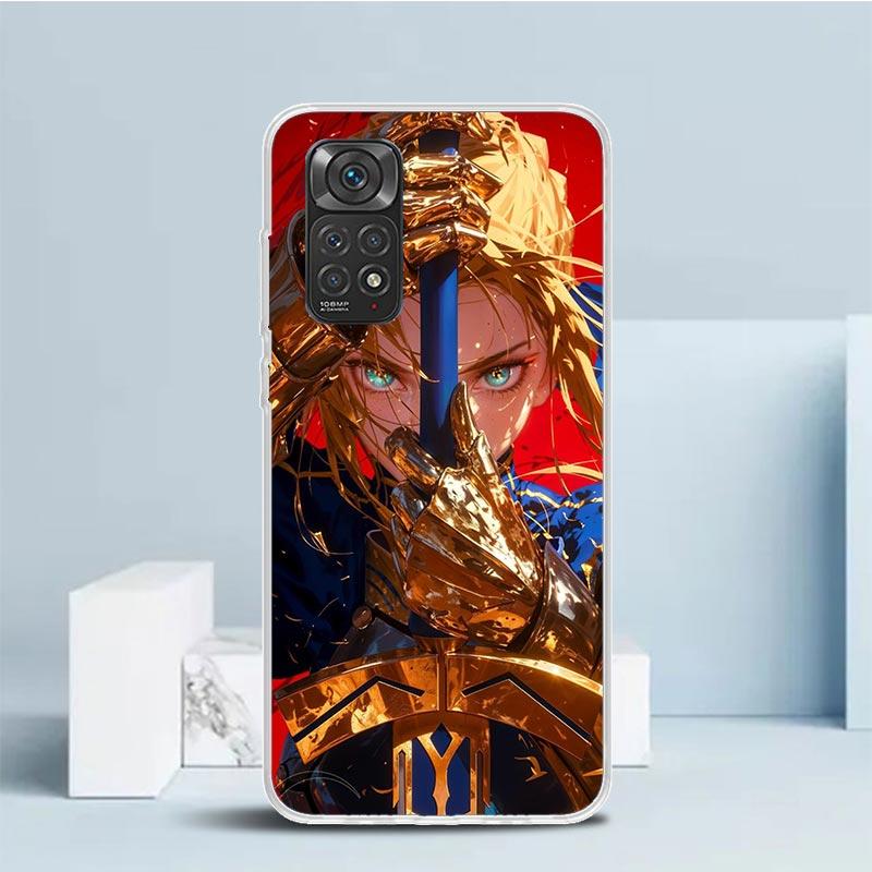 

Чехол Fate Zero Stay Night Saber Мягкий для телефона Xiaomi Redmi Note 15 14 13 12 Pro Plus 14S 11S 11T 11E 10S 10 4G Узор Sh Redmi Note 14 4G